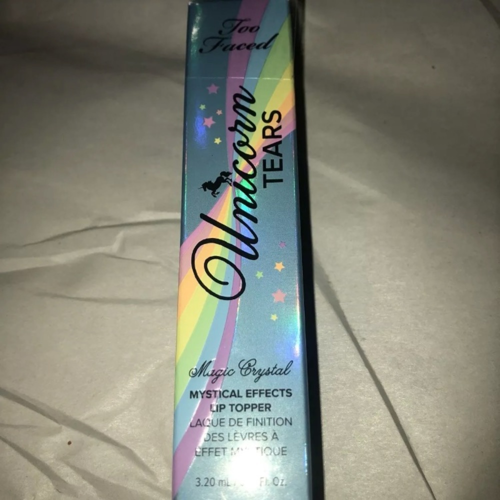 Too faced unicorn tears lipgloss authentic  new